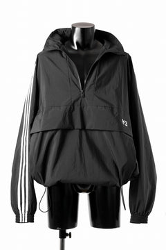 画像をギャラリービューアに読み込む, Y-3 Yohji Yamamoto THREE STRIPES NYLON HALF ZIP BLOUSON (BLACK)