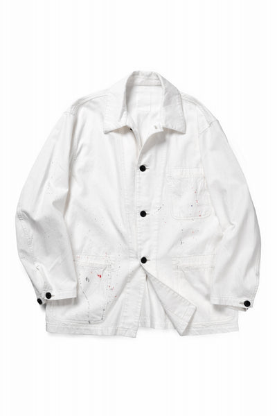 sus-sous cover-all / 10oz DENIM (WHITE)