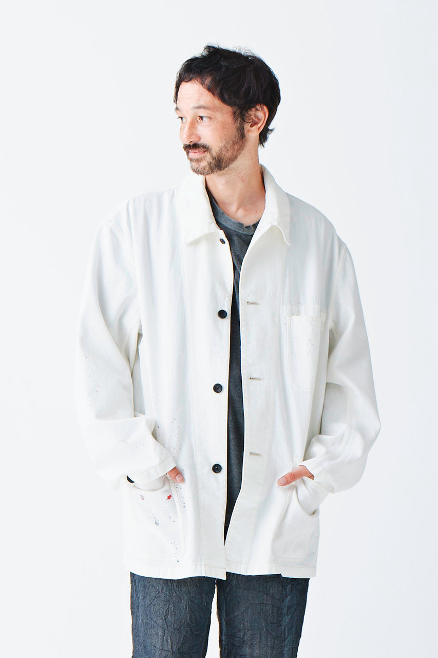 Load image into Gallery viewer, sus-sous cover-all / 10oz DENIM (WHITE)