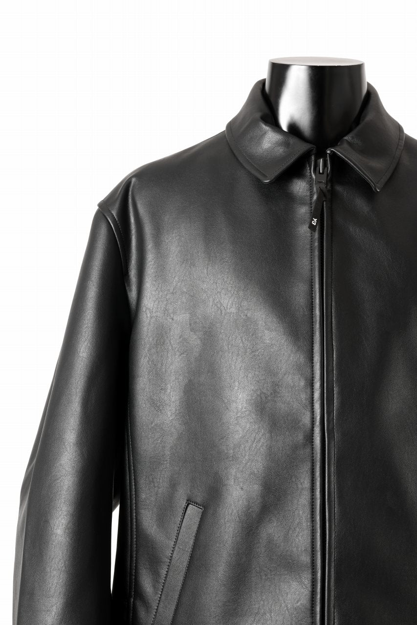 画像をギャラリービューアに読み込む, Y-3 Yohji Yamamoto PLEATHER CLASSIC JACKET (BLACK)