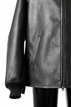 画像をギャラリービューアに読み込む, Y-3 Yohji Yamamoto PLEATHER CLASSIC JACKET (BLACK)