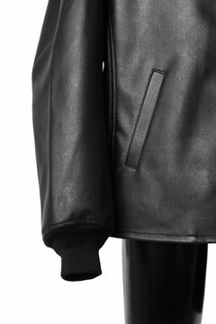 画像をギャラリービューアに読み込む, Y-3 Yohji Yamamoto PLEATHER CLASSIC JACKET (BLACK)