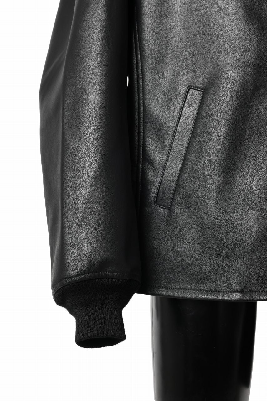 画像をギャラリービューアに読み込む, Y-3 Yohji Yamamoto PLEATHER CLASSIC JACKET (BLACK)