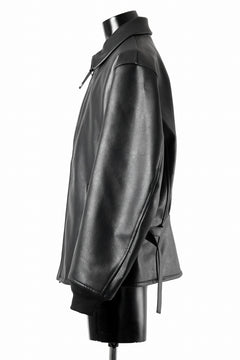 画像をギャラリービューアに読み込む, Y-3 Yohji Yamamoto PLEATHER CLASSIC JACKET (BLACK)