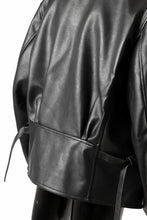 画像をギャラリービューアに読み込む, Y-3 Yohji Yamamoto PLEATHER CLASSIC JACKET (BLACK)