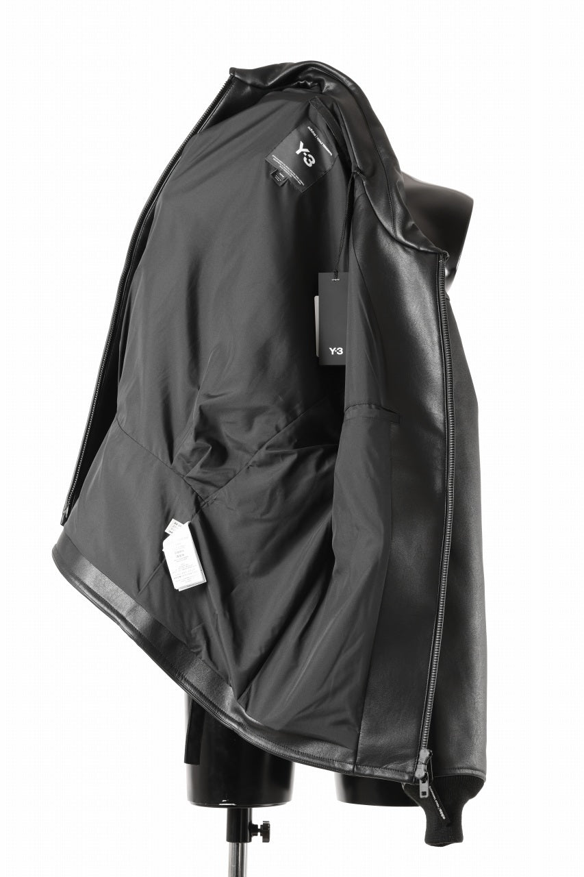 画像をギャラリービューアに読み込む, Y-3 Yohji Yamamoto PLEATHER CLASSIC JACKET (BLACK)