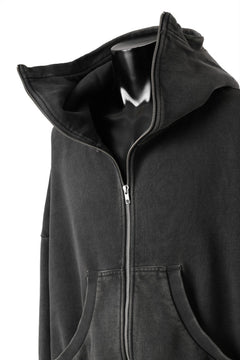 画像をギャラリービューアに読み込む, entire studios FULL ZIP SWEAT PARKA (WASHED BLACK)