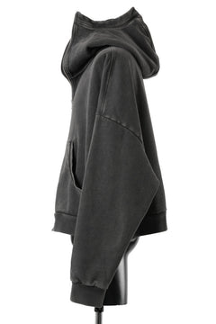 画像をギャラリービューアに読み込む, entire studios FULL ZIP SWEAT PARKA (WASHED BLACK)