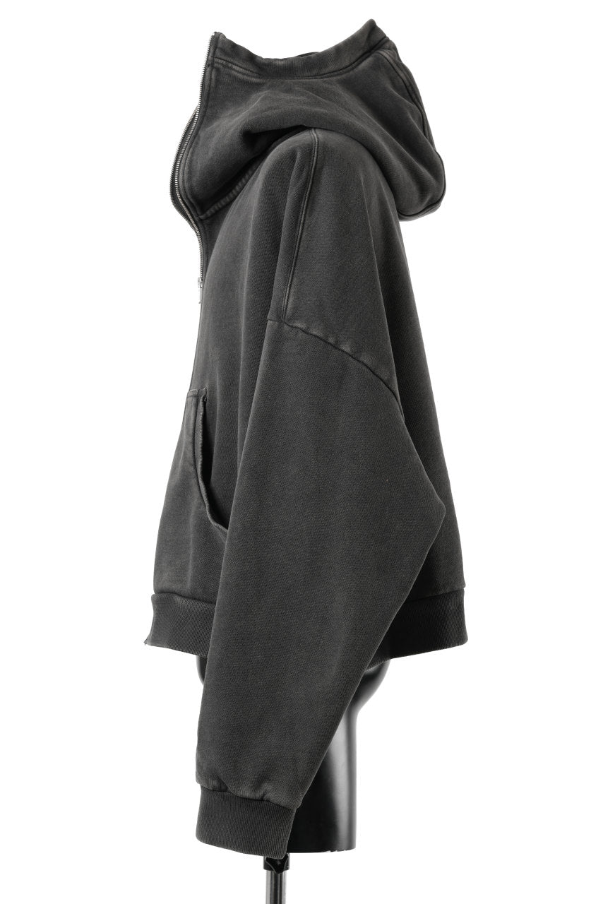 画像をギャラリービューアに読み込む, entire studios FULL ZIP SWEAT PARKA (WASHED BLACK)