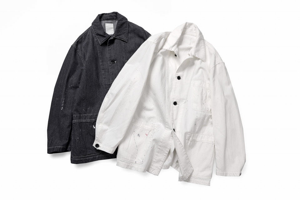 Load image into Gallery viewer, sus-sous cover-all / 10oz DENIM (WHITE)