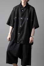画像をギャラリービューアに読み込む, A.F ARTEFACT SNAPPED SQUEEZING SHIRT / SHADOW LACE (BLACK)