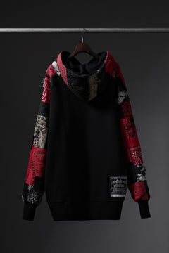 画像をギャラリービューアに読み込む, MASSIMO SABBADIN exclusive HOODY wt. BORO STYLE DETAIL (RED)