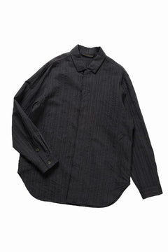 画像をギャラリービューアに読み込む, forme d'expression Minimal Outer Shirt / B95F (Off Black)