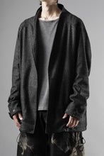 画像をギャラリービューアに読み込む, OPPOSE DUALITY CARDIGAN-JACKET / BISHU MIX WOOL (BLACK)