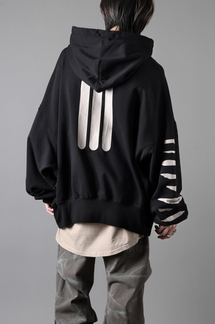 画像をギャラリービューアに読み込む, A.F ARTEFACT JUMBO SWEAT HOODIE / PRINT TYPE-B (BLACK)