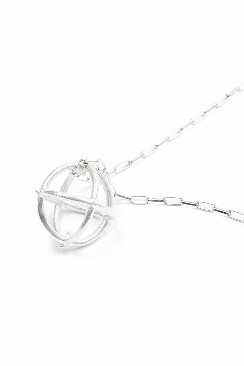 画像をギャラリービューアに読み込む, m.a+ medium + globe necklace with silver chain / AD31 AG (SILVER)