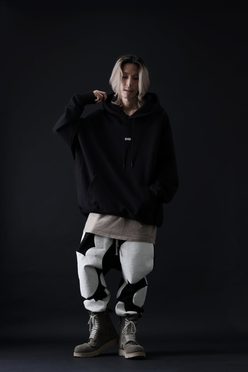 画像をギャラリービューアに読み込む, A.F ARTEFACT POLKA PATTERN SWEAT SAROUEL PANTS (BLACK)
