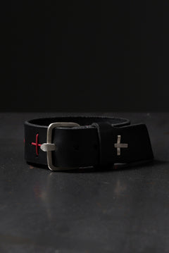 画像をギャラリービューアに読み込む, m.a+ cross stitched med wrist band / A-F8E1/GR 3,0 (BLACK)