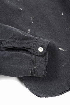 画像をギャラリービューアに読み込む, FULLCOUNT SELVEDGE CHAMBRAY PULLOVER SHIRT - AGING (BLACK)