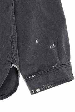 画像をギャラリービューアに読み込む, FULLCOUNT SELVEDGE CHAMBRAY PULLOVER SHIRT - AGING (BLACK)