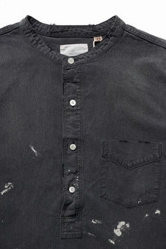 画像をギャラリービューアに読み込む, FULLCOUNT SELVEDGE CHAMBRAY PULLOVER SHIRT - AGING (BLACK)