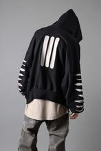 画像をギャラリービューアに読み込む, A.F ARTEFACT JUMBO SWEAT HOODIE / PRINT TYPE-B (BLACK)