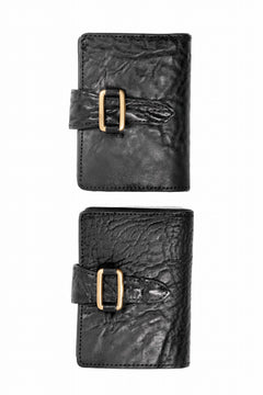 画像をギャラリービューアに読み込む, ierib Folded Wallet / Waxed Horse Butt Leather (BLACK #B)