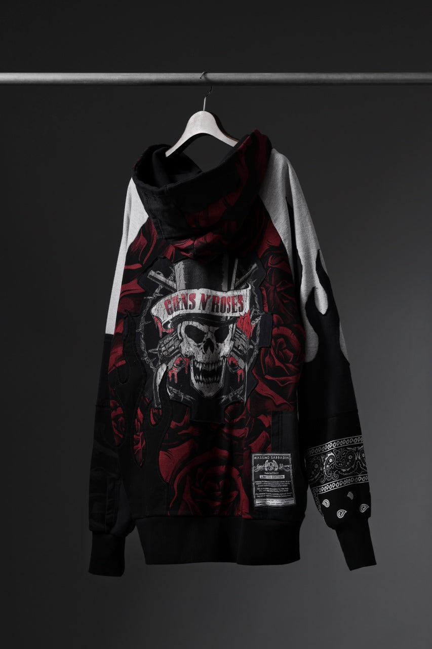画像をギャラリービューアに読み込む, MASSIMO SABBADIN exclusive HOODY wt. PATCH STYLE DETAIL (MIX ROSE)