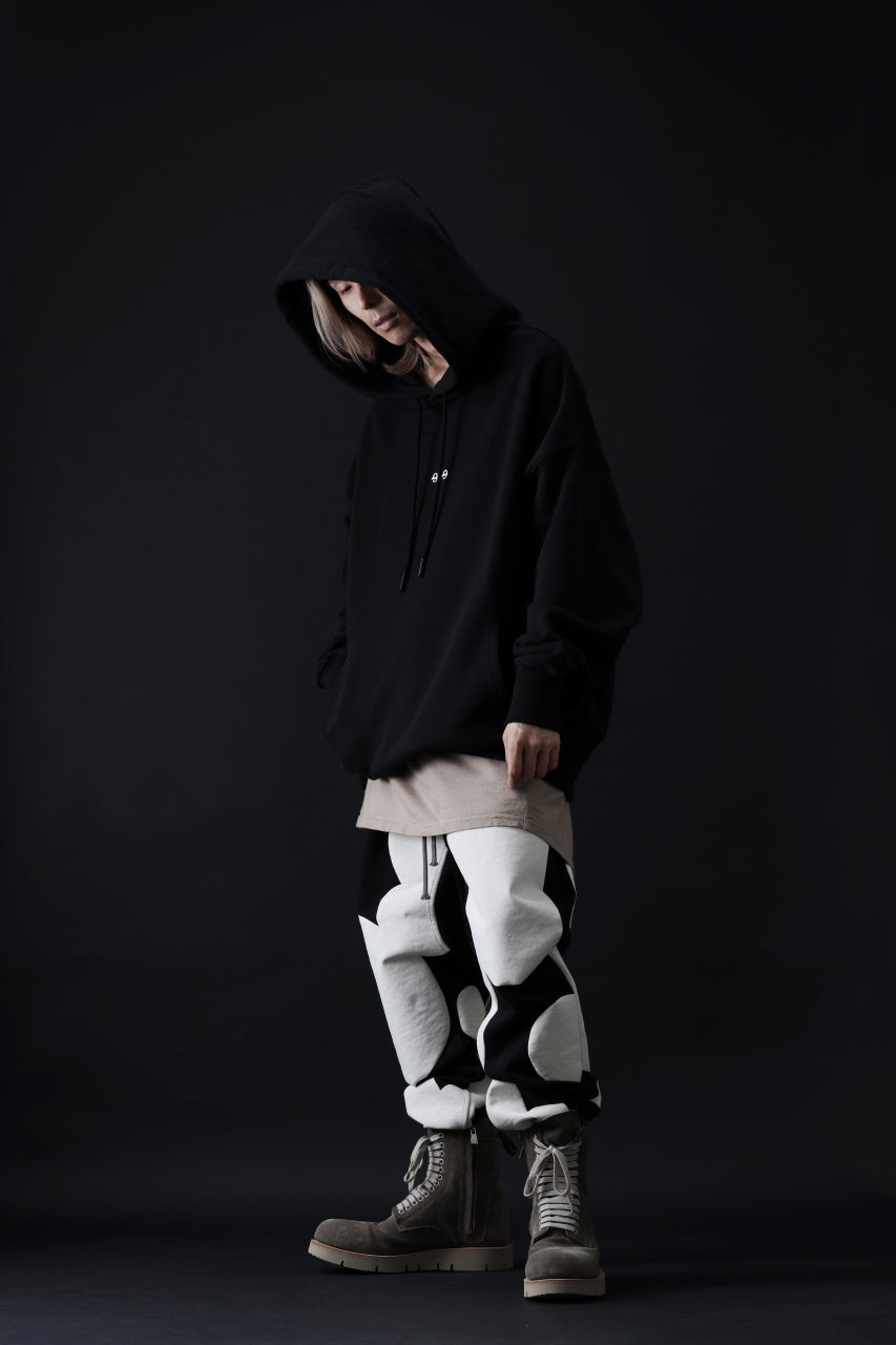 画像をギャラリービューアに読み込む, A.F ARTEFACT POLKA PATTERN SWEAT SAROUEL PANTS (BLACK)