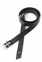 Load image into Gallery viewer, m.a+ double oval buckle medium belt / EL1C/GR3,0 (BLACK)