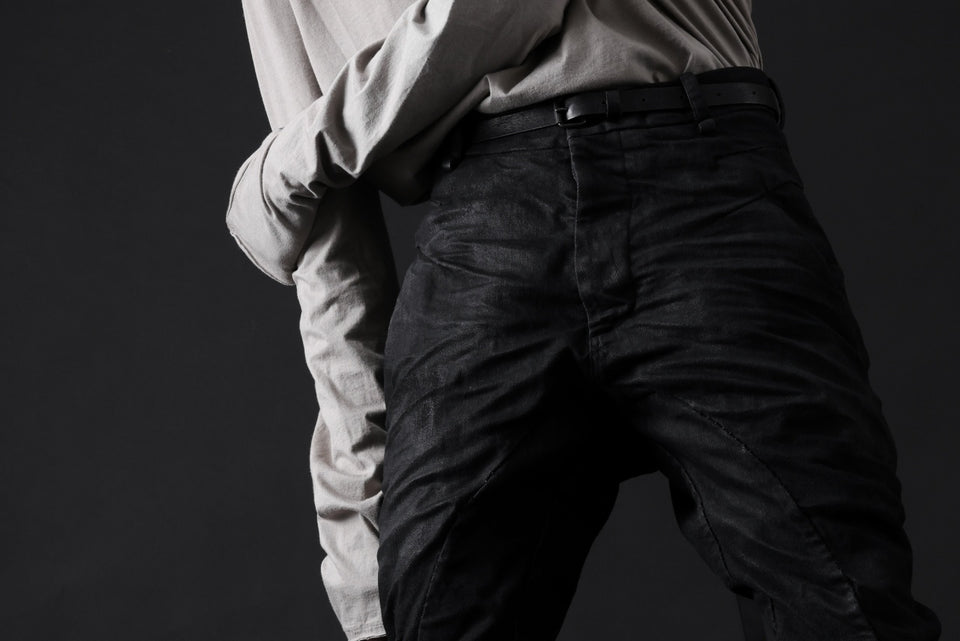 画像をギャラリービューアに読み込む, masnada BAGGY SCARRED STRETCH JEANS (SMEARED BLACK)