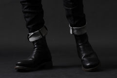 画像をギャラリービューアに読み込む, masnada BAGGY SCARRED STRETCH JEANS (SMEARED BLACK)