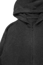 Load image into Gallery viewer, MASTERMIND WORLD LOUNGE FULL-ZIP HOODIE / SOFTLY BOA FLEECE (BLACK x CHARCOAL)