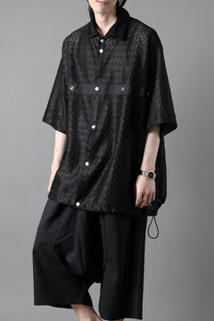 画像をギャラリービューアに読み込む, A.F ARTEFACT SNAPPED SQUEEZING SHIRT / SHADOW LACE (BLACK)