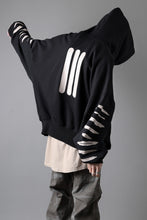 画像をギャラリービューアに読み込む, A.F ARTEFACT JUMBO SWEAT HOODIE / PRINT TYPE-B (BLACK)