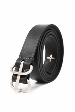 画像をギャラリービューアに読み込む, m.a+ double oval buckle medium belt / EL1C/GR3,0 (BLACK)