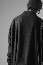 画像をギャラリービューアに読み込む, OPPOSE DUALITY CARDIGAN-JACKET / BISHU MIX WOOL (BLACK)