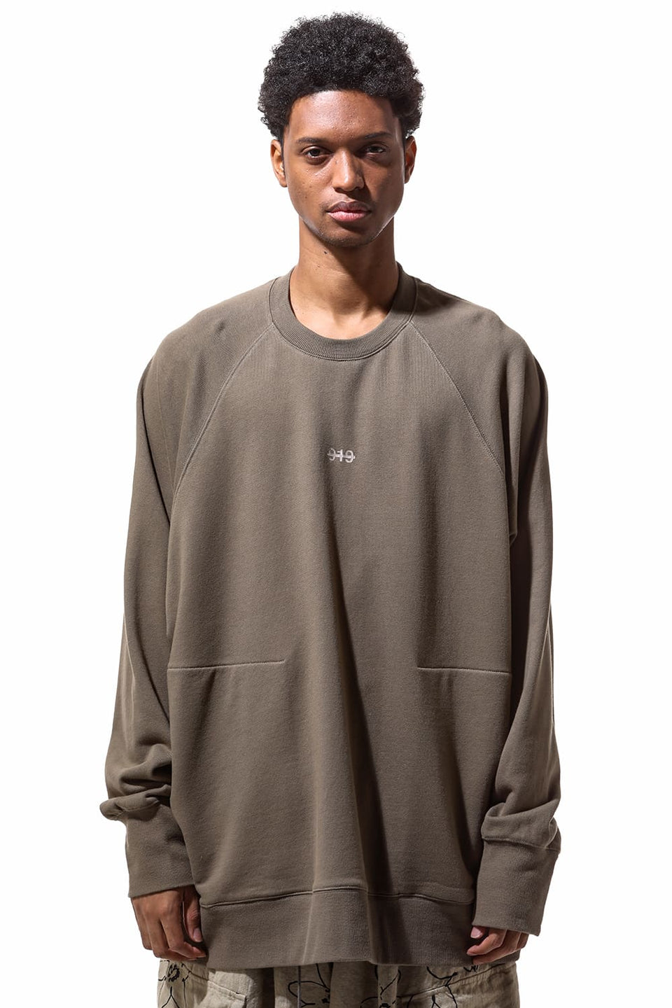 画像をギャラリービューアに読み込む, A.F ARTEFACT RAGLAN SWEAT TOP / PRINT BACK LOGO (BEIGE)