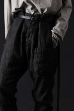 画像をギャラリービューアに読み込む, masnada BAGGY AVIATOR PANTS / OVER DYED HEMP AND WOOL (OVER DYE DUST)