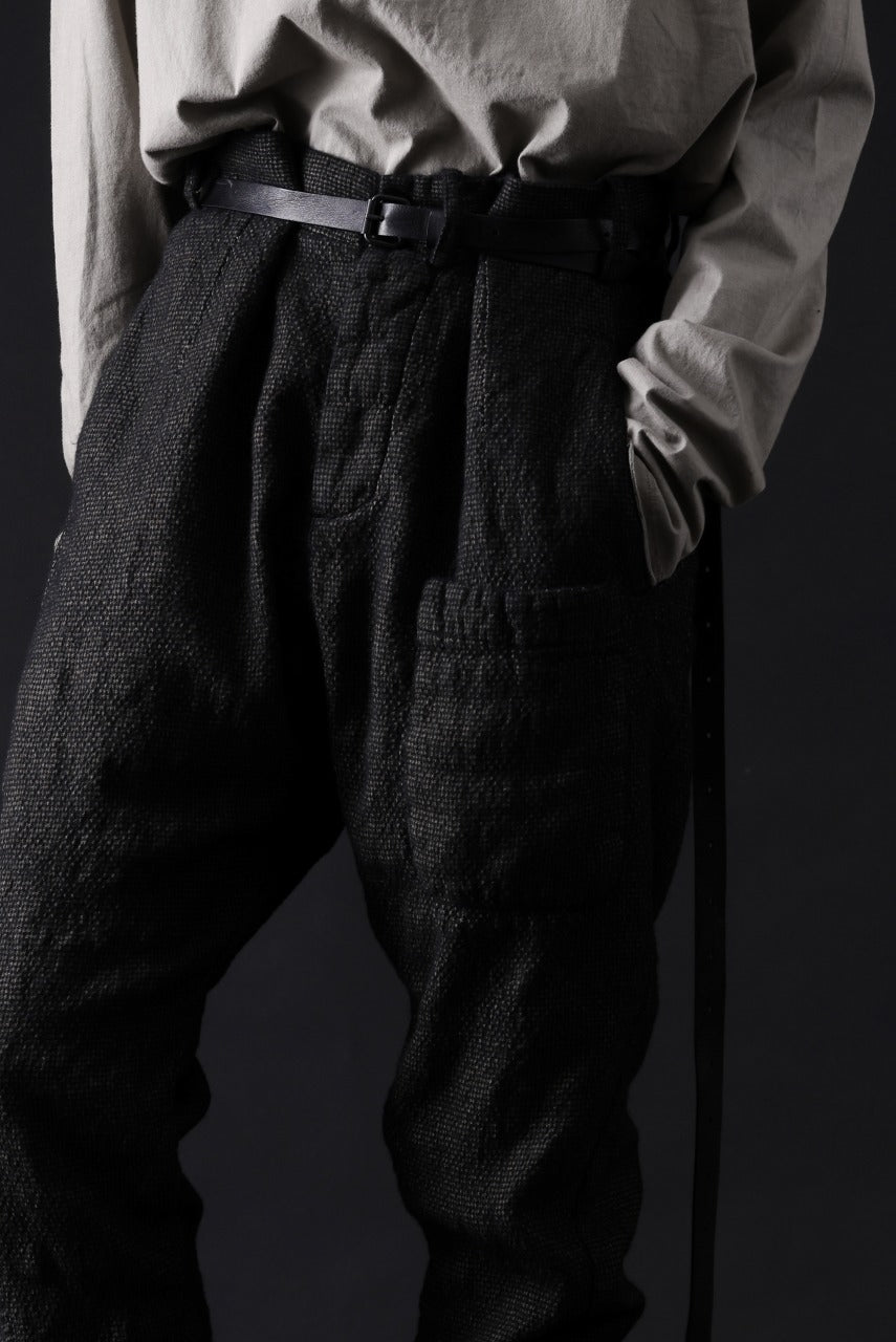 画像をギャラリービューアに読み込む, masnada BAGGY AVIATOR PANTS / OVER DYED HEMP AND WOOL (OVER DYE DUST)