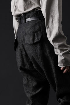 画像をギャラリービューアに読み込む, masnada BAGGY AVIATOR PANTS / OVER DYED HEMP AND WOOL (OVER DYE DUST)