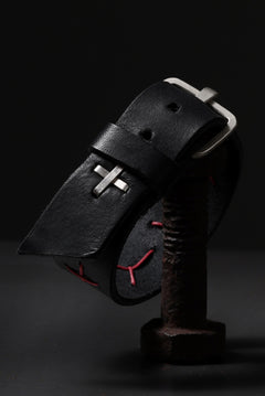 画像をギャラリービューアに読み込む, m.a+ cross stitched med wrist band / A-F8E1/GR 3,0 (BLACK)