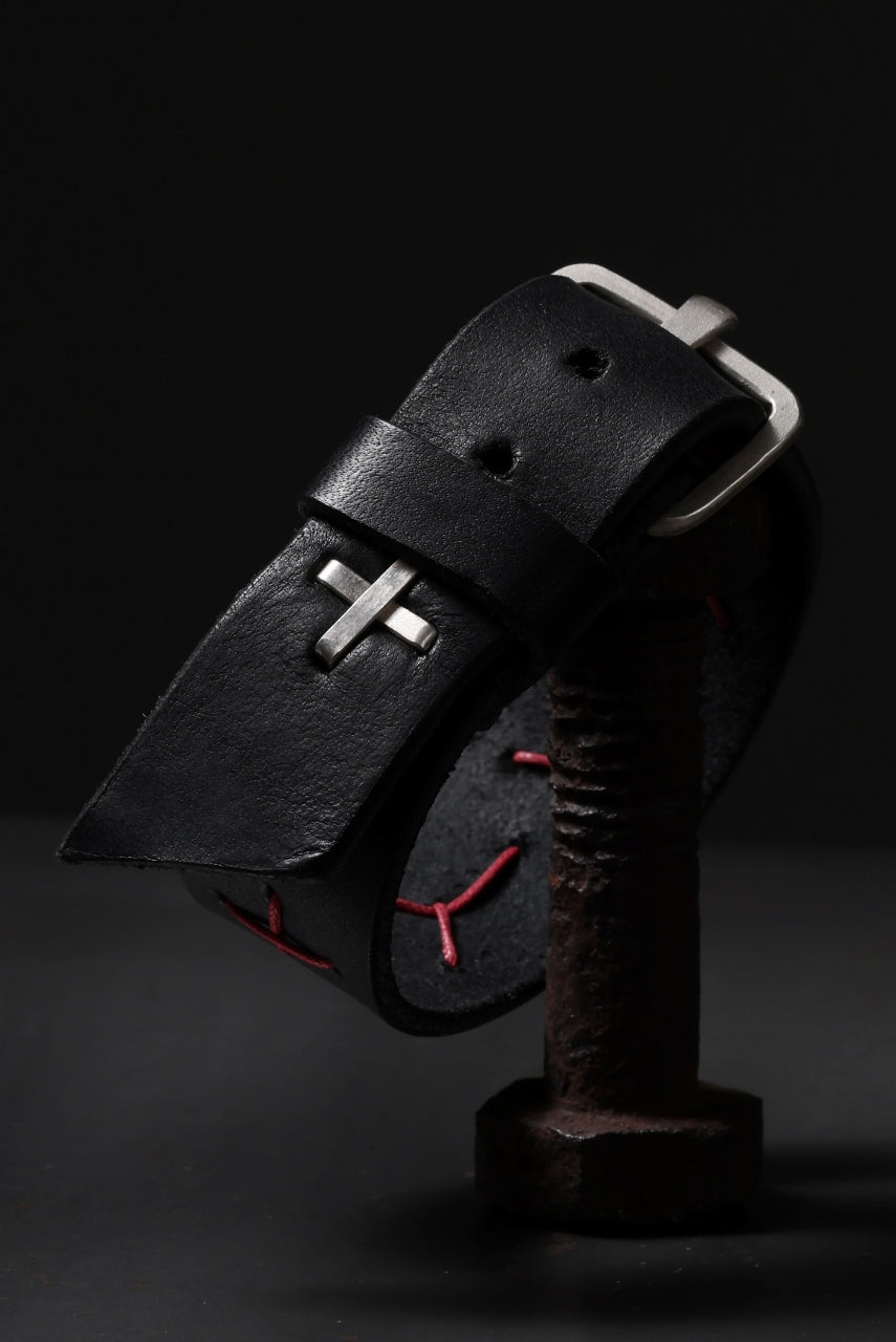 画像をギャラリービューアに読み込む, m.a+ cross stitched med wrist band / A-F8E1/GR 3,0 (BLACK)