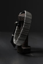 画像をギャラリービューアに読み込む, m.a+ thin silver wrapped wrist band / A-F7BL1/GR2,0 (BLACK)