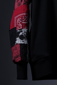 画像をギャラリービューアに読み込む, MASSIMO SABBADIN exclusive HOODY wt. BORO STYLE DETAIL (RED)