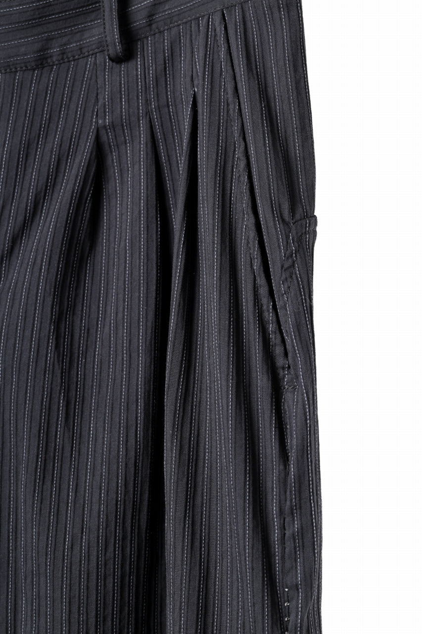 incarnation TUCK WAIST TROUSERS / STITCHED WASHER STRIPE (T91)