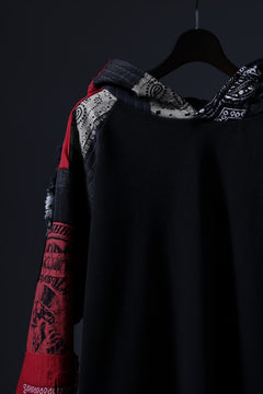 画像をギャラリービューアに読み込む, MASSIMO SABBADIN exclusive HOODY wt. BORO STYLE DETAIL (RED)