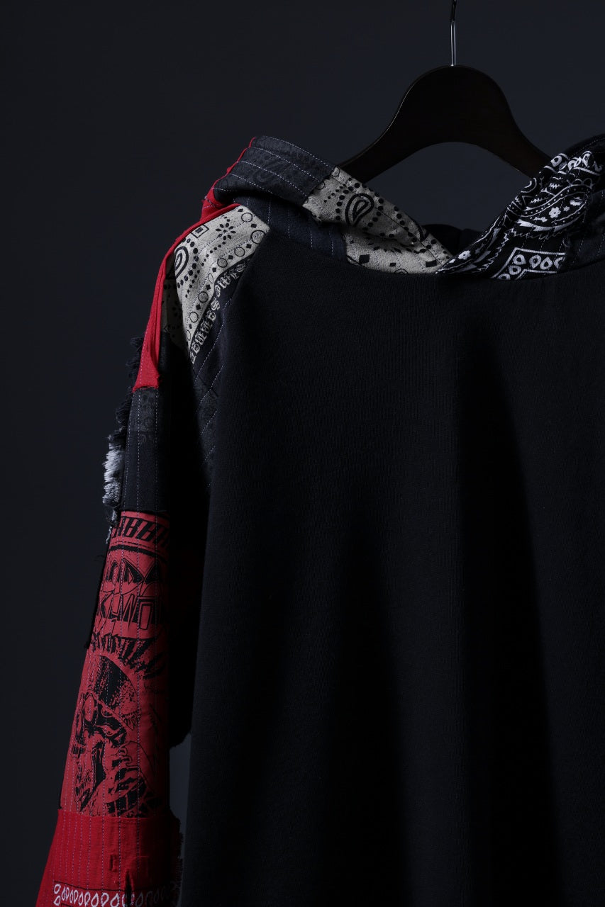 画像をギャラリービューアに読み込む, MASSIMO SABBADIN exclusive HOODY wt. BORO STYLE DETAIL (RED)