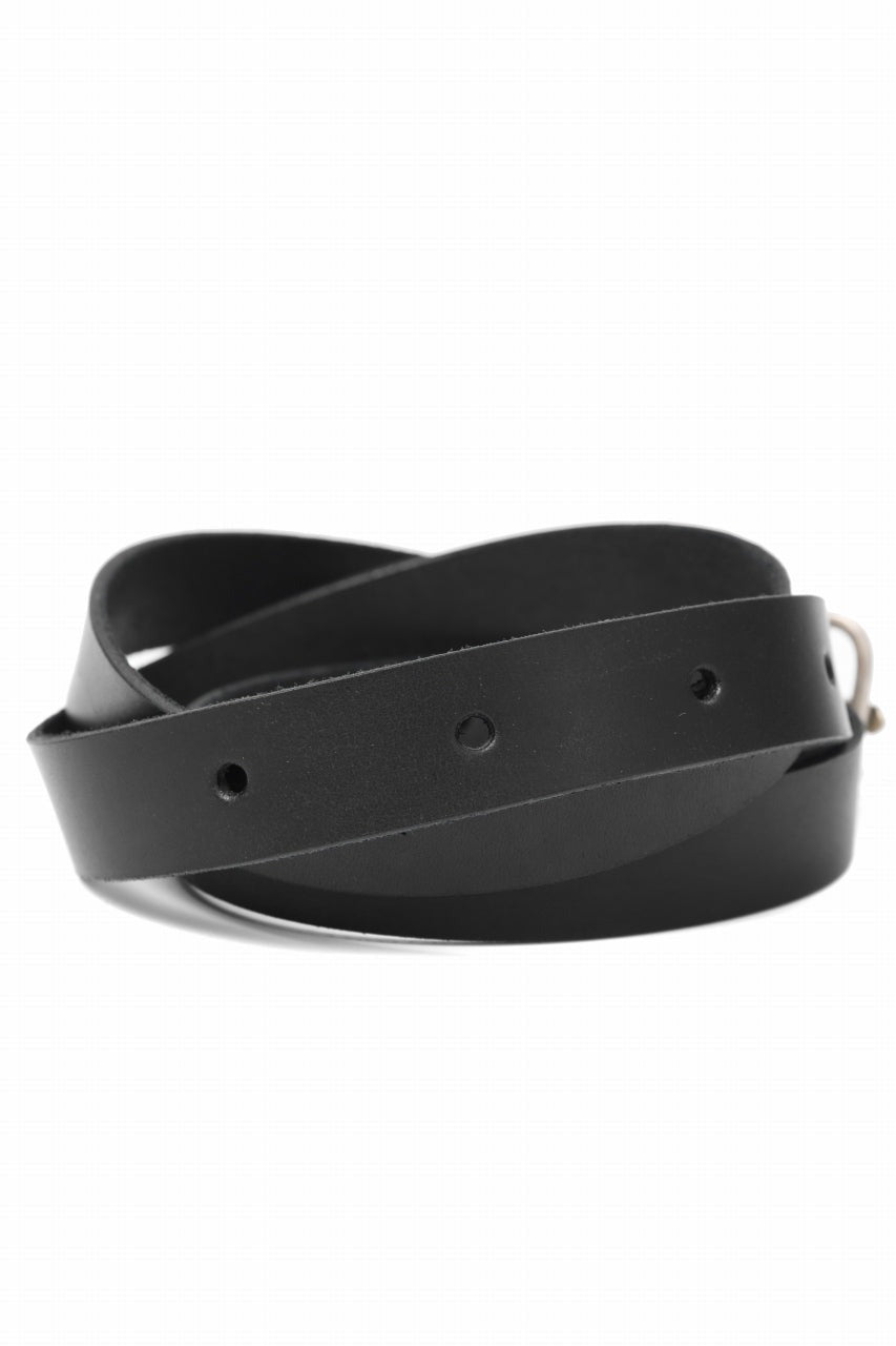 画像をギャラリービューアに読み込む, m.a+ double oval buckle medium belt / EL1C/GR3,0 (BLACK)