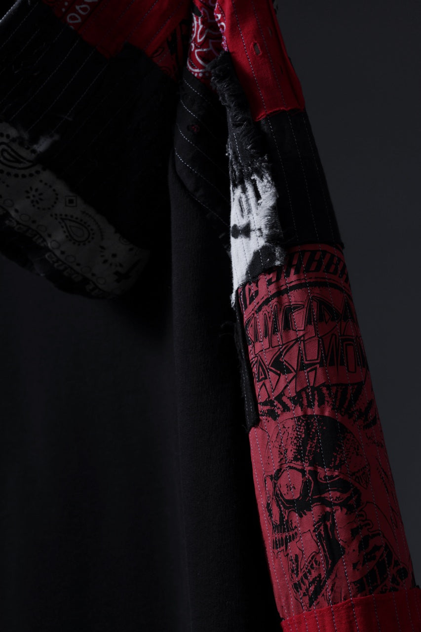 画像をギャラリービューアに読み込む, MASSIMO SABBADIN exclusive HOODY wt. BORO STYLE DETAIL (RED)
